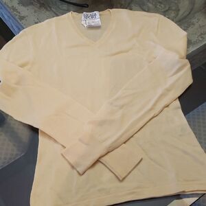 Escada Virgin Wool V Neck Sweater Small